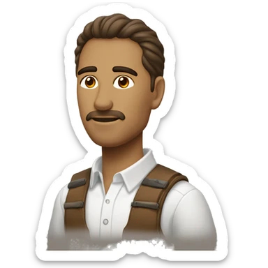 Аниме атака титанов Саша браус девушка коричневые волосы коричневые глаза собран хвостик и в руках у неё картошка sticker