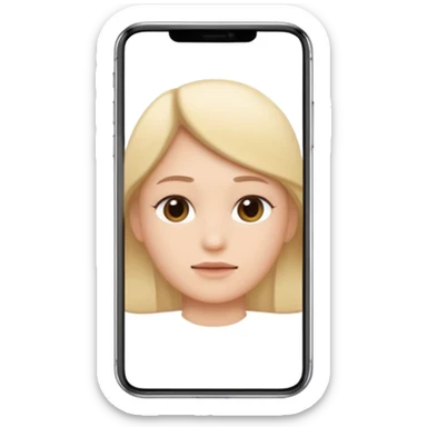 horizontal iphone under the chin sticker