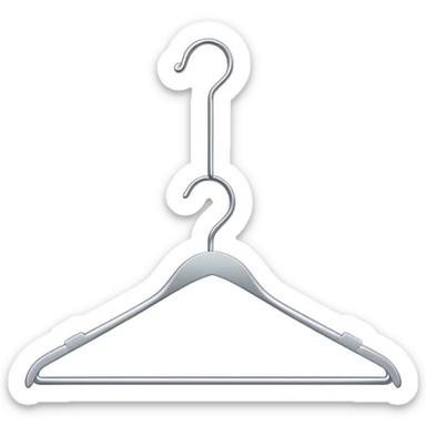 Empty clothes hanger sticker