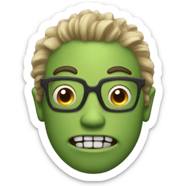 monster dating man sticker