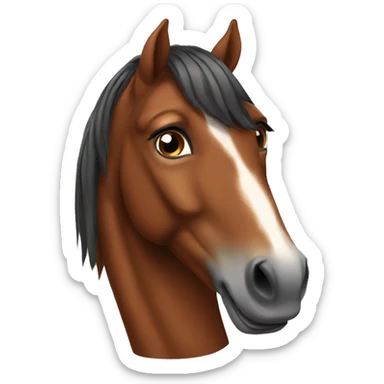 Brown horse  sticker