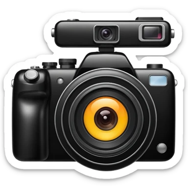 a camera is taking sticker