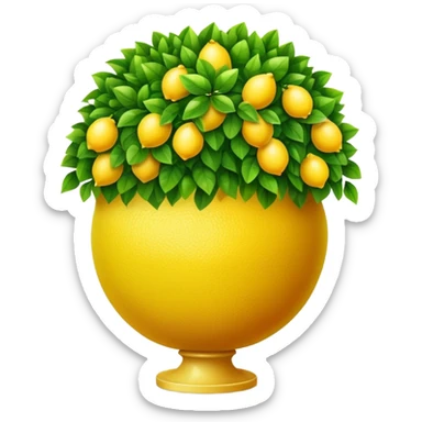 lemon topiary sticker