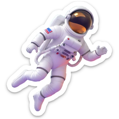 astronaut floating near a glowing wormhole, inspired by Interstellar sticker