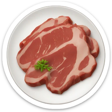Meat dish sticker