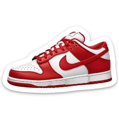 I want you to draw a Nike Dunk Low with the Nike logo facing right sticker