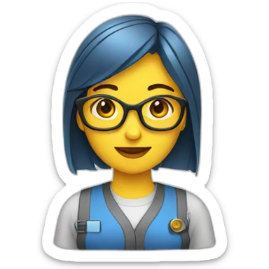 ingeniera mujer sticker