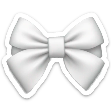 White bow sticker