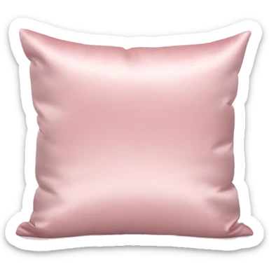 Light pink satin pillow sticker
