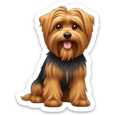 Yokshire dog sticker
