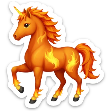 fire horse sticker