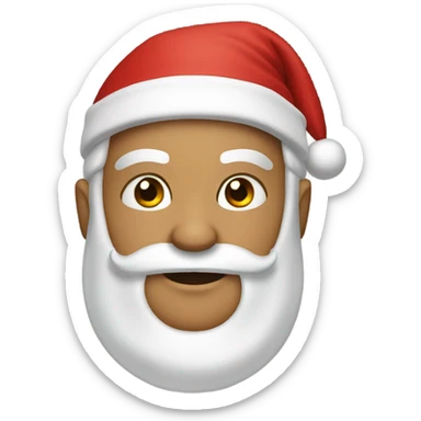 Santa clause with a ninja mask sticker