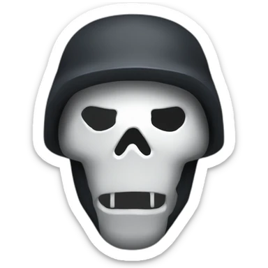 Call of duty Ghost face sticker