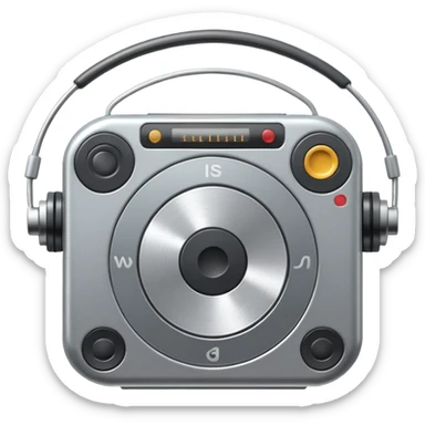 circular walkman sticker