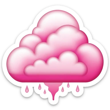 Pink tear gas sticker