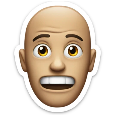 create a emoji that creates fear and has the text f12 in front sticker
