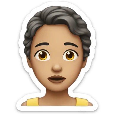 Woman who cry  sticker