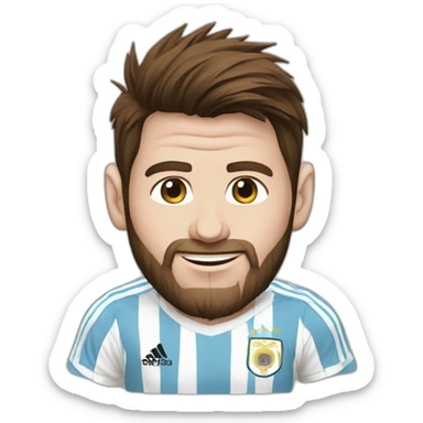 Messi-argentina-tshirt sticker