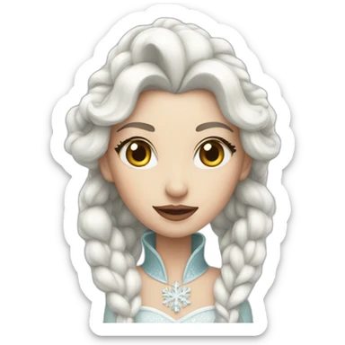 white snow qeen sticker