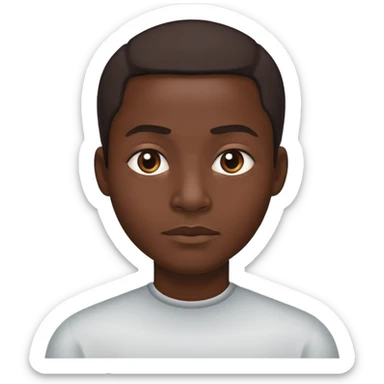 African American shrugging sticker