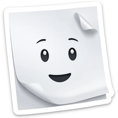 A4 paper sheet sticker