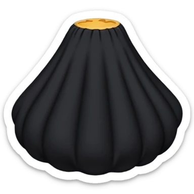 Black cotton sticker