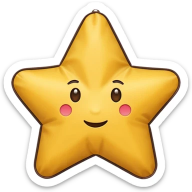 star shaped bag sticker