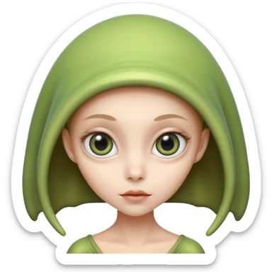 alien pretty Girl sticker