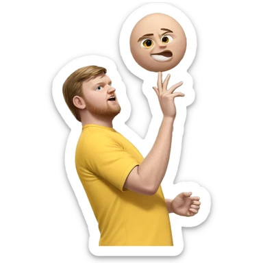 outdoor portrait of a male sticker