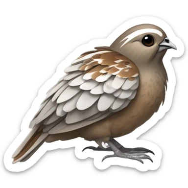 dead quail sticker