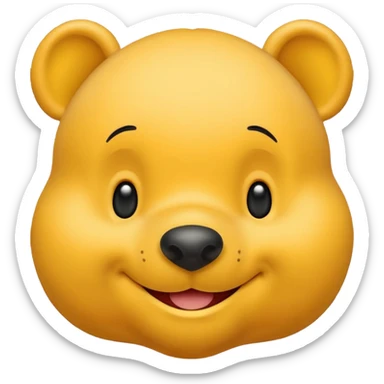 Make a Winnie the pooh emoji sticker