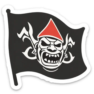 Flag of an Orc Kingdom  sticker