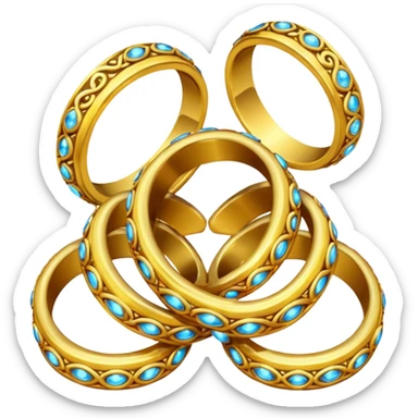 Ten rings sticker