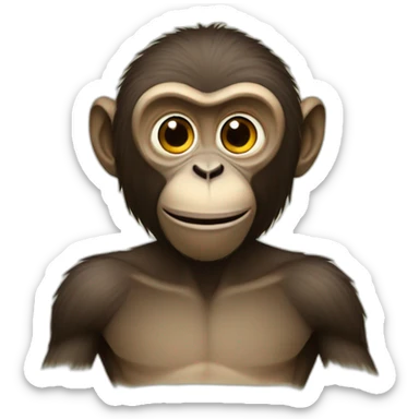 Macaco com uma ak sticker
