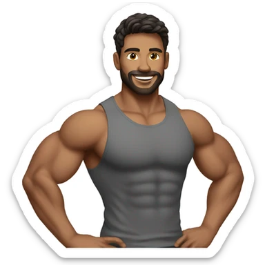 fitness trainer male sticker