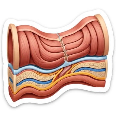 Human body muscle anatomy sticker