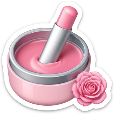 Rose vanilla lipbalm sticker