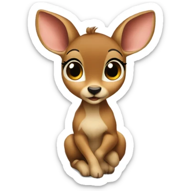 Bambi on a train sticker