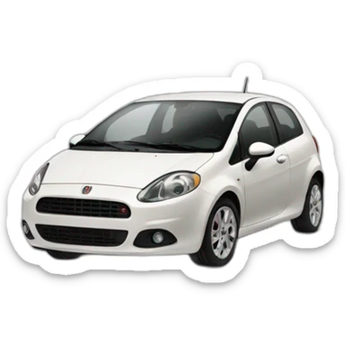 Rat with fiat punto  sticker