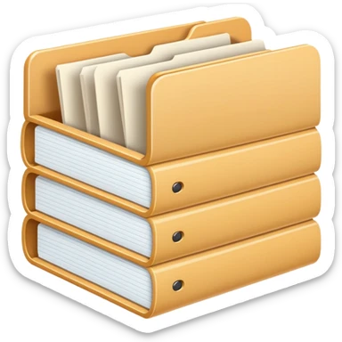 document folder, representing an additional or other category sticker