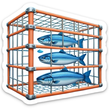 offshore salmon farm sticker