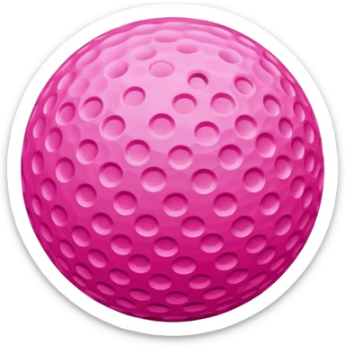 pink golf  sticker