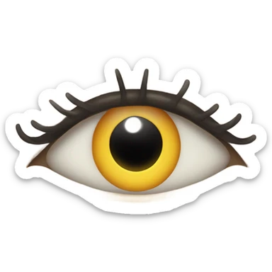 An eye twinkle With perfect eyelash  sticker