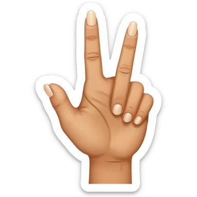 i want to create simple enoji for whatsapp the amojy of hand with the middle finger down sticker