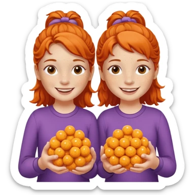Cheeseball twins sticker