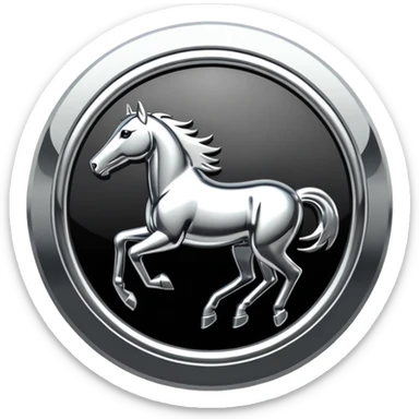 mustang logo sticker