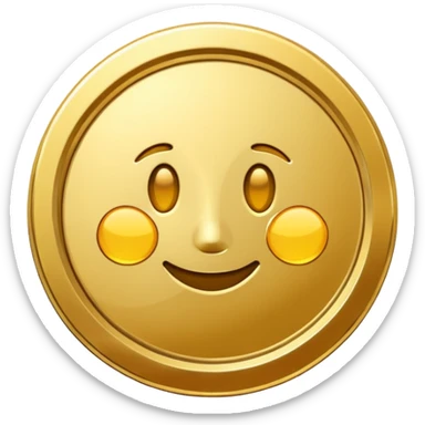 gold coin sticker