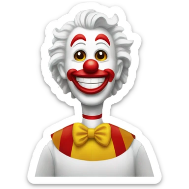 mc donald payaso sticker