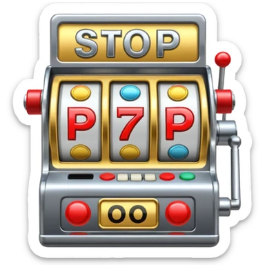 Slot machine, classic, 5 reels, , nothing written on it, the stop symbols are 7s, but in order letters P, R, O, P, O sticker