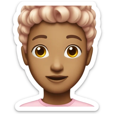 Light pink birthday sticker